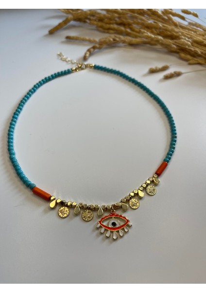 Tuğralı Göz Kolye