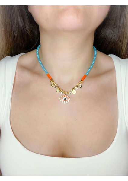 Tuğralı Göz Kolye modelleri