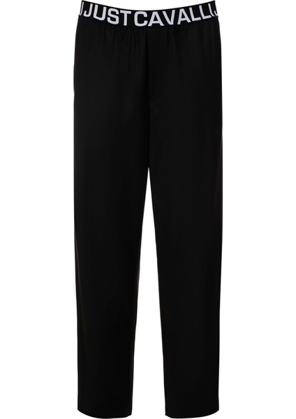 Lastikli Bel Normal Paça Slim Fit Siyah Erkek Pantolon 74OBA105N0203899