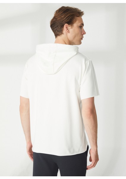 Kapüşon Yaka Beyaz Erkek Sweatshırt TC3903-100 Run indirimleri