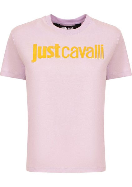 Bisiklet Yaka Baskılı Beyaz Kadın T-Shirt 74PBHF00