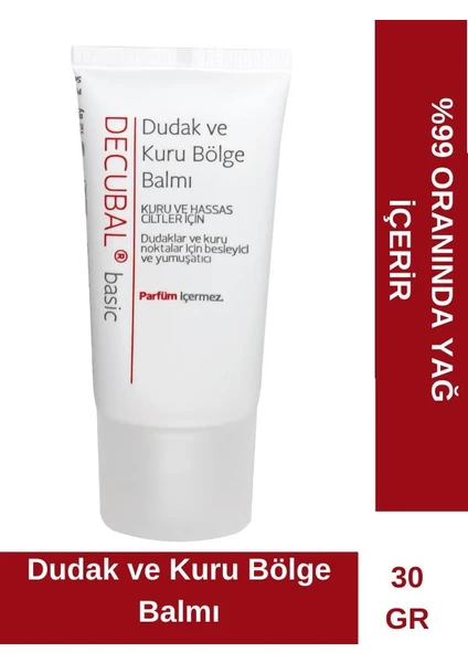 Kuru Ve Hassas Ciltler Için Dudak Ve Kuru Bölge Balmı 30 ml