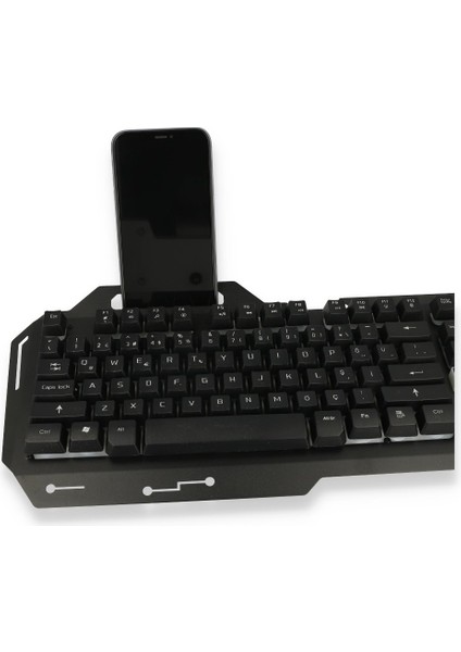 Konfulon V1 Rgb Işıklı Metal Yüzey Türkçe Q Kablolu Gaming Klavye fırsatları