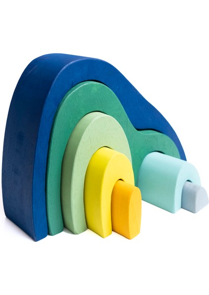 toys Ahşap Waldorf Dağ Evi Ihlamur Ağacından 912G