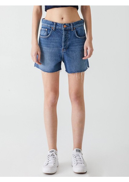 Kadın Deana Yüksek Bel Jean Şort fiyatları