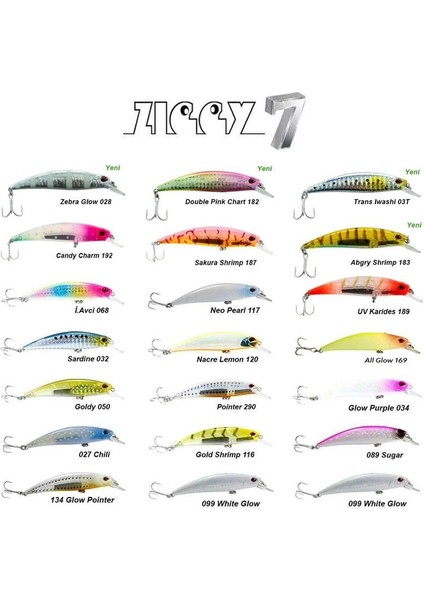 Ziggy 70 mm 9.6 gr Sinking Lrf Maket Balık