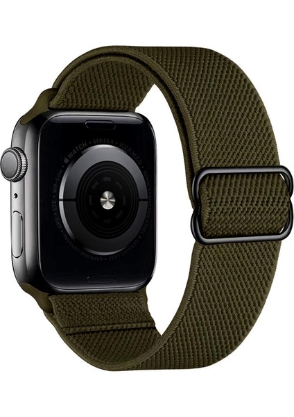 Apple Kayış Kemer Sıkma Kayışı 44MM Ayarlanabilir Naylon Solo Halka Bilezik Iwatch Serisi Ultra 3 4 5 Se 6 7 8 (Yurt Dışından)
