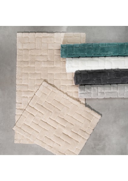 Felıca Pamuk Paspas Seti Ekru