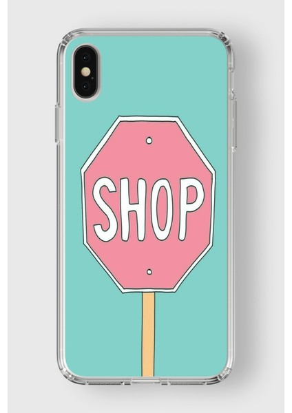 Apple iPhone x / Xs Uyumlu Shop Tasarımlı Şeffaf Kılıf