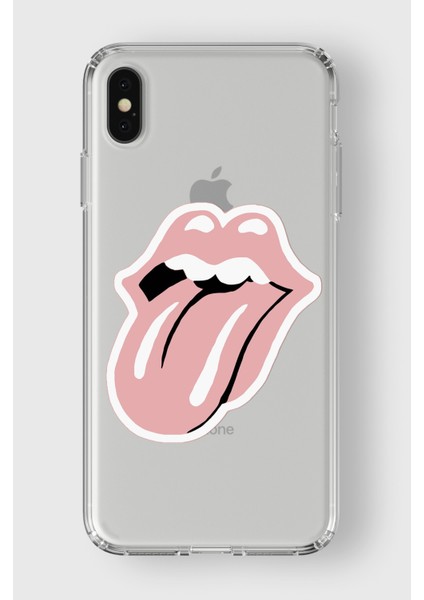 Apple iPhone Xs Max Uyumlu Dudak Tasarımlı Premium Şeffaf Kılıf