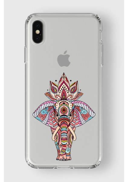 Apple iPhone Xs Max Uyumlu Fil Tasarımlı Şeffaf Kılıf