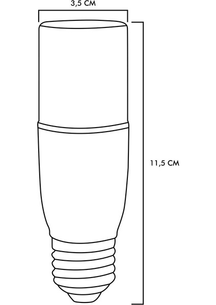 Smd Led Ampul E27 7W 6500K Beyaz Işık ERD-255