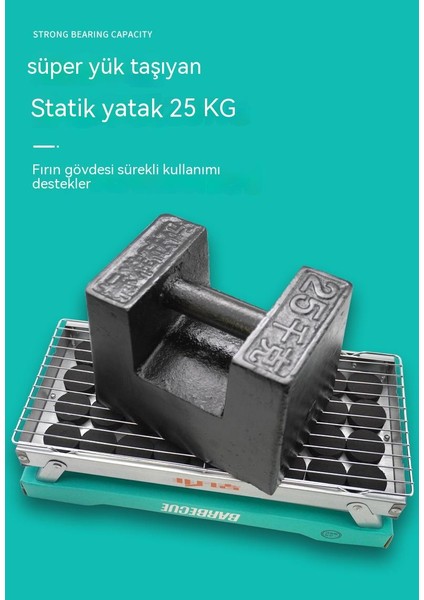 Açık Ev Taşınabilir Katlanır Kamp Barbekü Kömürü Karbon Küçük Fırın (Yurt Dışından) indirimleri
