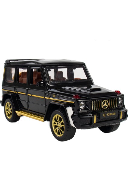 1:32 Mercedes-Benz G63 Sesli ve Hafif Geri Çekme Işlevli Altı Kapılı Alaşım Araba Modeli (Yurt Dışından)