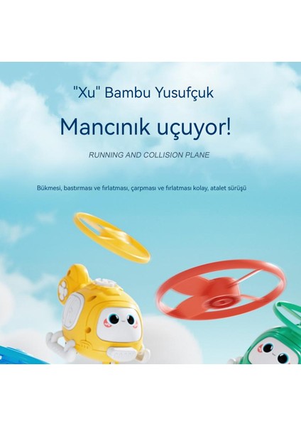 Yeni Bambu Yusufçuk Uçak Atalet Oyuncak Geri Çekin (Yurt Dışından)