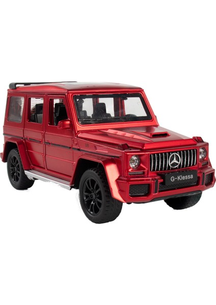 1:32 Mercedes-Benz G63 Sesli ve Hafif Geri Çekme Işlevli Altı Kapılı Alaşım Araba Modeli (Yurt Dışından)