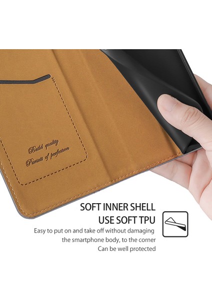 Kart Yuvalı Xiaomi Poco X6 5g Deri Telefon Kılıfı Için Telefon Kılıfı (Yurt Dışından) modelleri