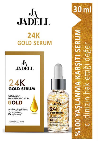 24K Altın Yüz ve Göz Çevresi Serumu – Kolajen ve Hyalüronik Asit İçerikli, Nemlendirici ve Aydınlatıcı, Tüm Cilt Tipleri için 30 ml fiyatları