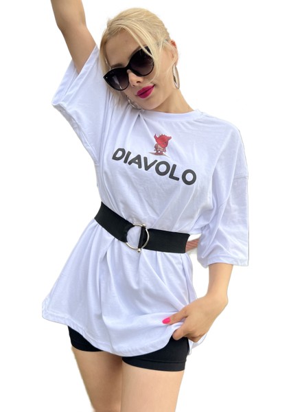 Oversize White Element Tshirt - Unisex