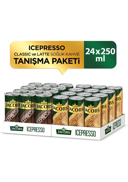 Icepresso Latte & Classıc Soğuk Kahve 250 ml x 24