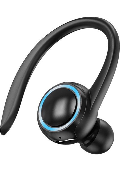 Kablosuz Bluetooth Tek Kulak 5.2 Asılı Kulak Sporları Iş Suya Dayanıklı Gürültü Önleyici Kulaklıklar (Yurt Dışından)