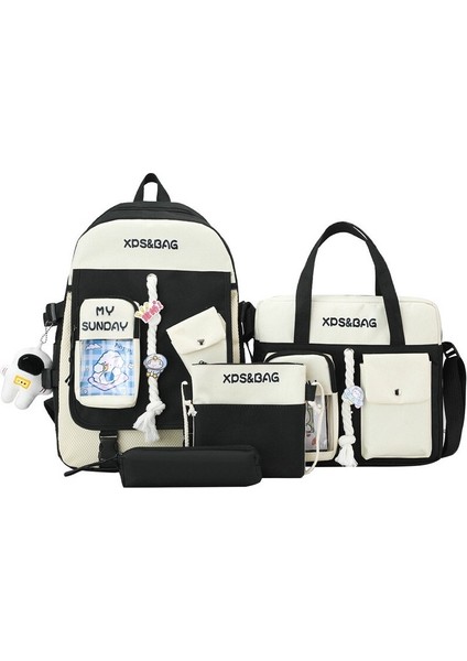 Okul Çantası Kadın Ortaokul Doğum Günü Kore Versiyonu Sevimli ve Hafif Ilkokul Öğrencileri Üçüncü Ila Altıncı Sınıf Sırt Çantası Büyük Kapasiteli Sırt Çantası (Yurt Dışından)