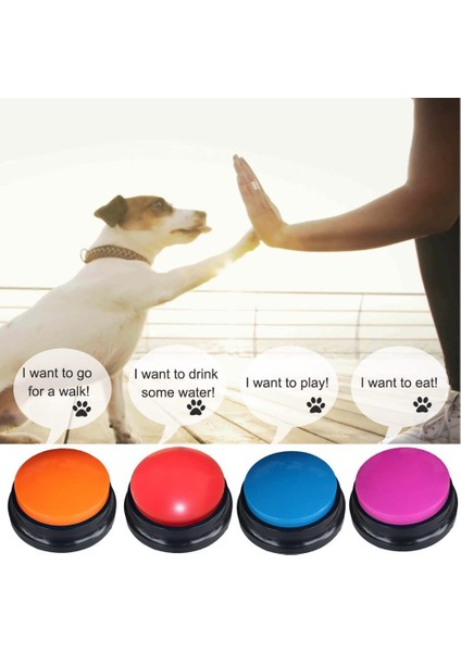 Pet Iletişim Düğmesi Köpek Kedi Eğitimi Konuşan Oyuncak Kayıt Sireni Sıkma Kutusu Evcil Hayvan Malzemeleri (Yurt Dışından) fiyatları