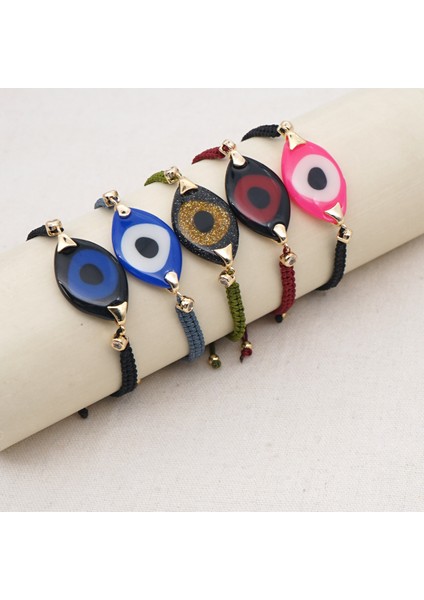 Etnik Stil El Dokuması El Halatı Tüm Maç Akrilik Reçine Nazar Çift Bileziği (Yurt Dışından) modelleri