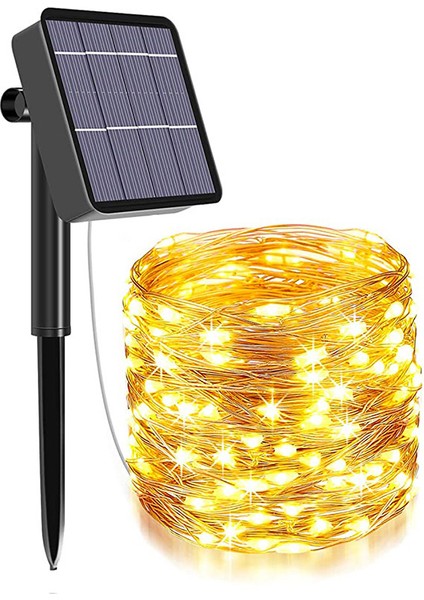 LED Işık Güneş Işığı Bakır Tel Işık Dize Açık Anti Bahçe Noel Tatili Dekorasyon (Yurt Dışından)