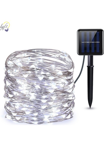 LED Işık Güneş Işığı Bakır Tel Işık Dize Açık Anti Bahçe Noel Tatili Dekorasyon (Yurt Dışından)