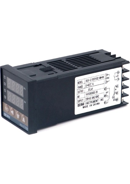 REX-C100FK02-M Pıd Dijital Sıcaklık Kontrol Cihazı - Siyah (Yurt Dışından)