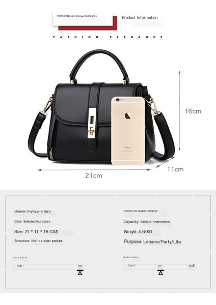 Retro Moda Omuz Çantası Yumuşak Deri Orta Yaşlı Taşınabilir Messenger Çanta Bayan Çantası (Yurt Dışından) fiyatları