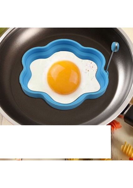 Silikon Yumurta Omlet Kolu Omlet Kalıp Omlet Aracı Kızarmış Çiçek Şeklinde Haşlanmış Yumurta Modeli Şekli Omlet (Yurt Dışından)