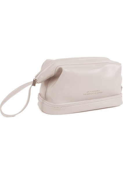 Çift Katmanlı Taşınabilir Kozmetik Çantası Büyük Kapasiteli Taşınabilir Iş Gezisi Seyahat Saklama Çantası Net Kırmızı Makyaj Çantası (Yurt Dışından) fiyatları