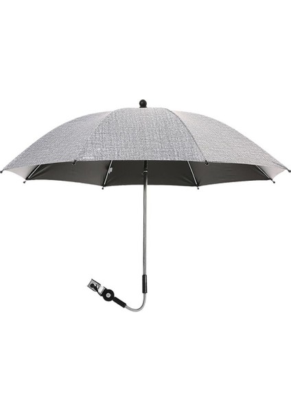 Bebek Arabası Için Ayrılabilir 75 cm Şemsiye - Gri (Yurt Dışından)