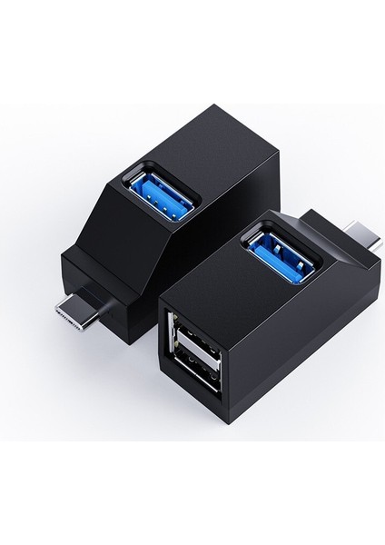 Ada Mini Taşınabilir Type-C 3 Portlu Çapraz USB 3.0 Hub Genişletilmiş Hub (Yurt Dışından)