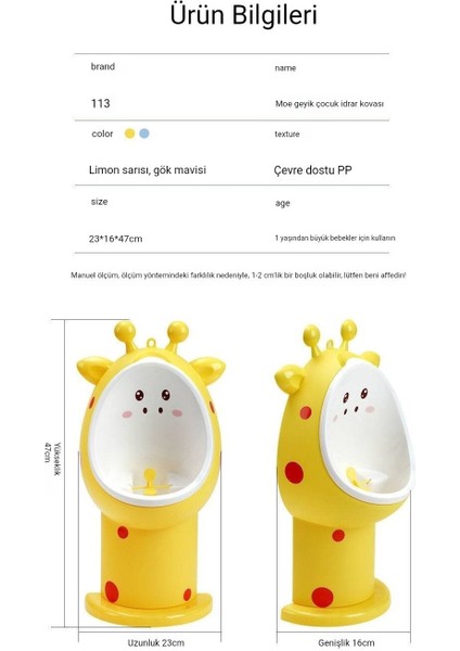 Cute Queen Sevimli Mavi Karikatür Lazımlık Rahat Konforlu Çıkabilir Hazneli Kapaklı Dünyanın En Kulanışlı Lazımlığı (Yurt Dışından)