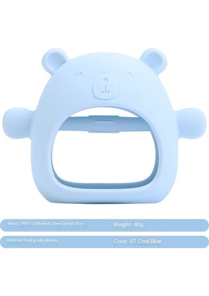 Bebek Ayı Diş Kaşıyıcı Bebek Isırıkları ve Konfor Yumruk Eldiven Molar Çubuk Yenidoğan Bebek Maması Sınıfı Kaynatılabilir Silikon Diş Kaşıyıcı (Yurt Dışından)