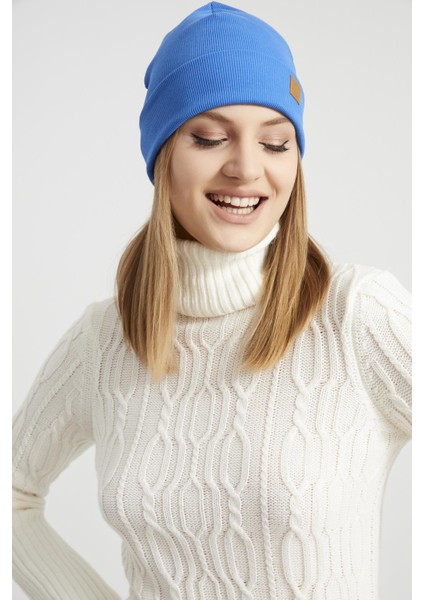 Kadın Genç Kız Derin Mavi Şapka Bere - Spor, Rahat, %100 Pamuklu, El Yapımı, Yerli Üretim Kalitesi modelleri