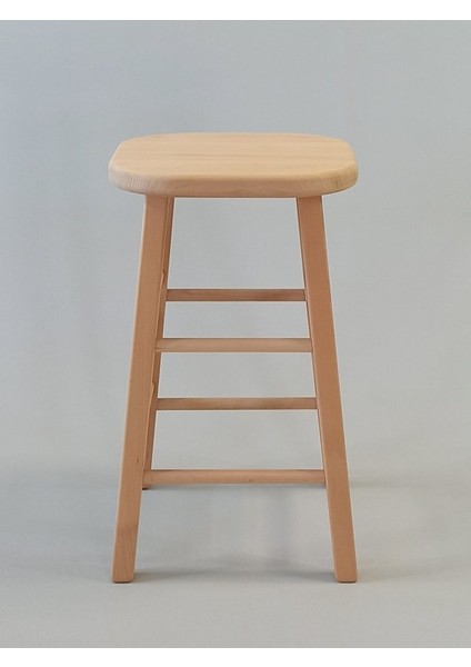 Ahşap Bar Taburesi Ham 60CM (35CMX35CM)