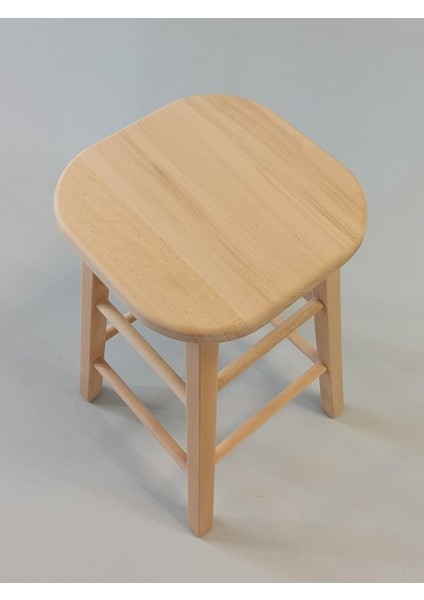 Ahşap Bar Taburesi Ham 60CM (35CMX35CM)