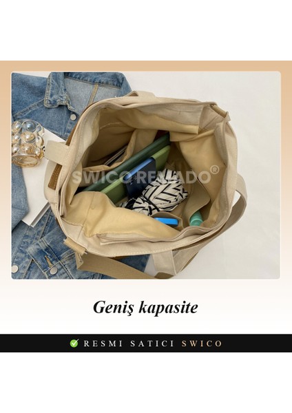 Kadınlar Için Büyük Kapasiteli Omuz Çantası Tote Çanta (Yurt Dışından) fırsatları