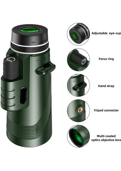 50X60 Monoküler Cep Telefonu 80X100 Açık Teleskop Monoküler Kullanın (Yurt Dışından) fiyatları