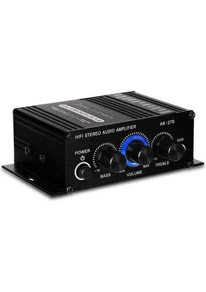 AK270 Mini Ses 2 Kanallı Stereo Güç Amplifikatörü Taşınabilir (Yurt Dışından)