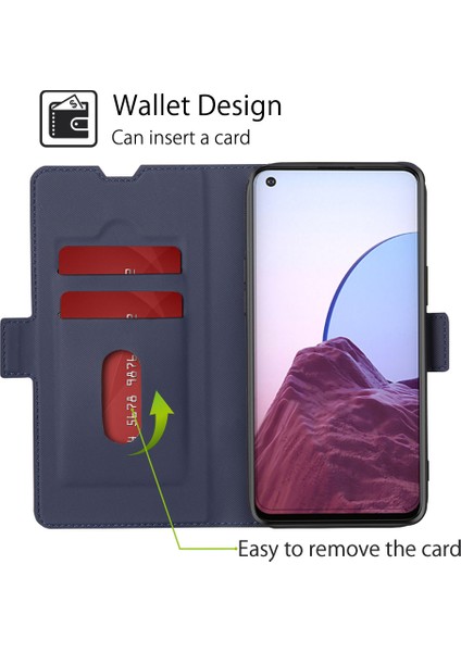 Kart Yuvası ile Samsung Galaxy A54 5g Deri Telefon Kılıfı Için Telefon Kılıfı (Yurt Dışından)