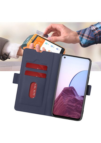 Kart Yuvası ile Samsung Galaxy A54 5g Deri Telefon Kılıfı Için Telefon Kılıfı (Yurt Dışından)
