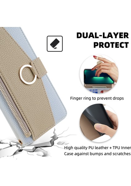 Kart Yuvası ile Samsung Galaxy A54 5g Deri Telefon Kılıfı Için Telefon Kılıfı (Yurt Dışından)