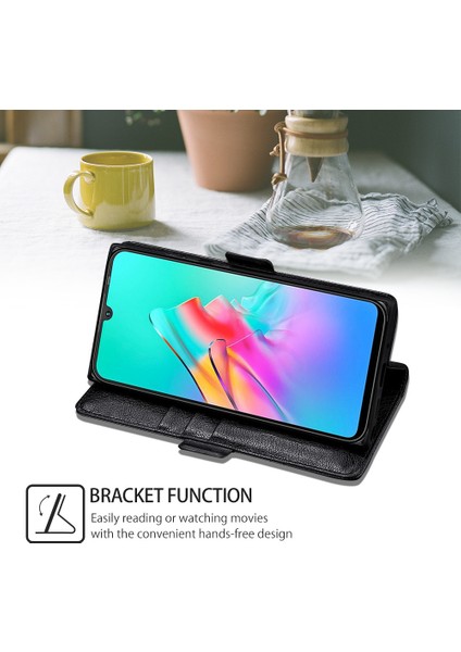 Kart Yuvası ile Samsung Galaxy A54 5g Deri Telefon Kılıfı Için Telefon Kılıfı (Yurt Dışından)
