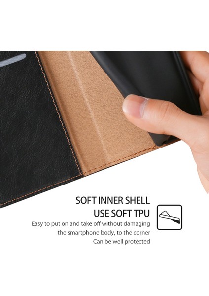 Kart Yuvası ile Samsung Galaxy A54 5g Deri Telefon Kılıfı Için Telefon Kılıfı (Yurt Dışından)