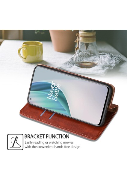 Kart Yuvası ile Samsung Galaxy A54 5g Deri Telefon Kılıfı Için Telefon Kılıfı (Yurt Dışından)